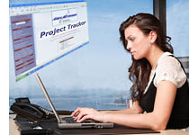 Project Tracker laptop